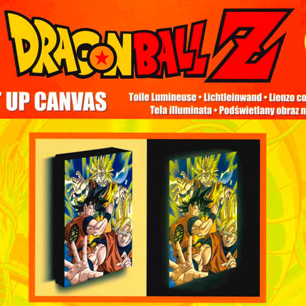 Goku Evolution Dragon Ball Z Light Canvas 40X30 Cm