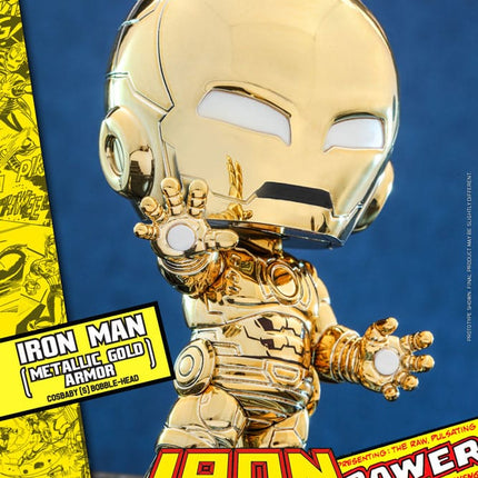 Iron Man (Metallic Gold Armor) Marvel Comics Cosbaby (S) Mini Figure 10 cm