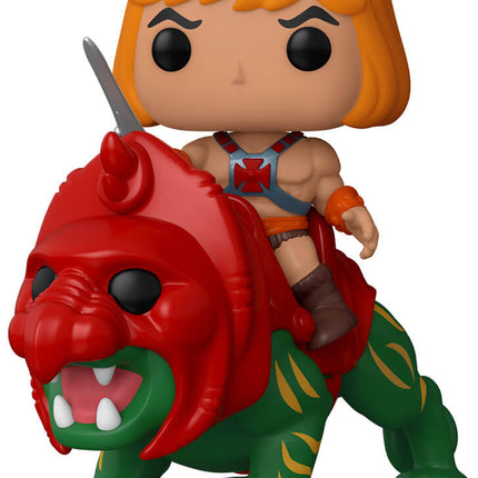 Władcy wszechświata POP! Jeździ na figurce winylowej He-Man na Battle Cat 18 cm - 84