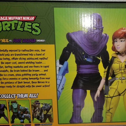 April O'Neil &amp; Foot Soldier Teenage Mutant Ninja Turtles Figurka 2-pak 18 cm Neca 54121 - USZKODZONE OPAKOWANIE