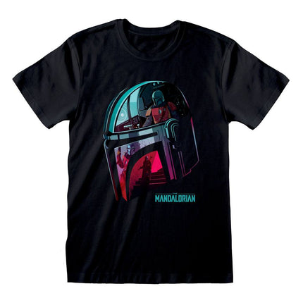 Koszulka Star Wars The Mandalorian Helmet Reflection — DOROSŁY ROZMIAR S — DOROŚLI