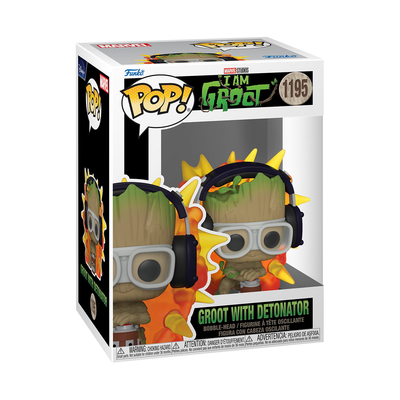 Groot With Detonator I Am Groot Funko Pop Marvel Vinyl Figure 9 Cm 1195