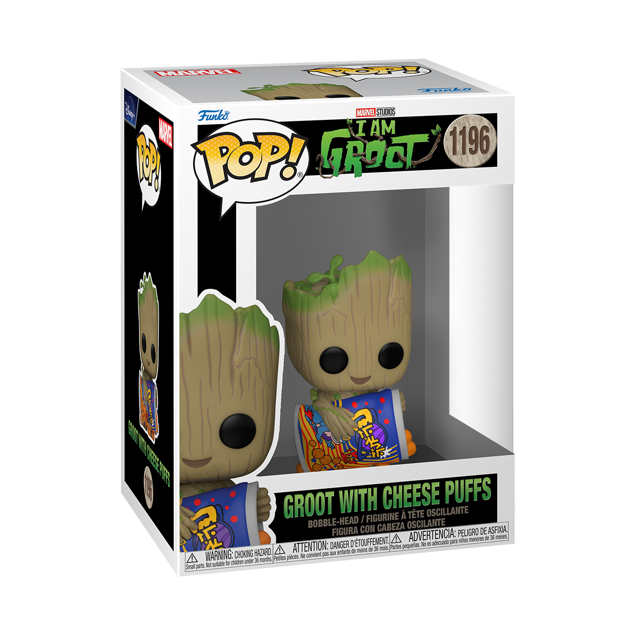 Groot With Cheese Puffs I Am Groot Funko Pop Marvel Vinyl Figure 9 Cm 1196