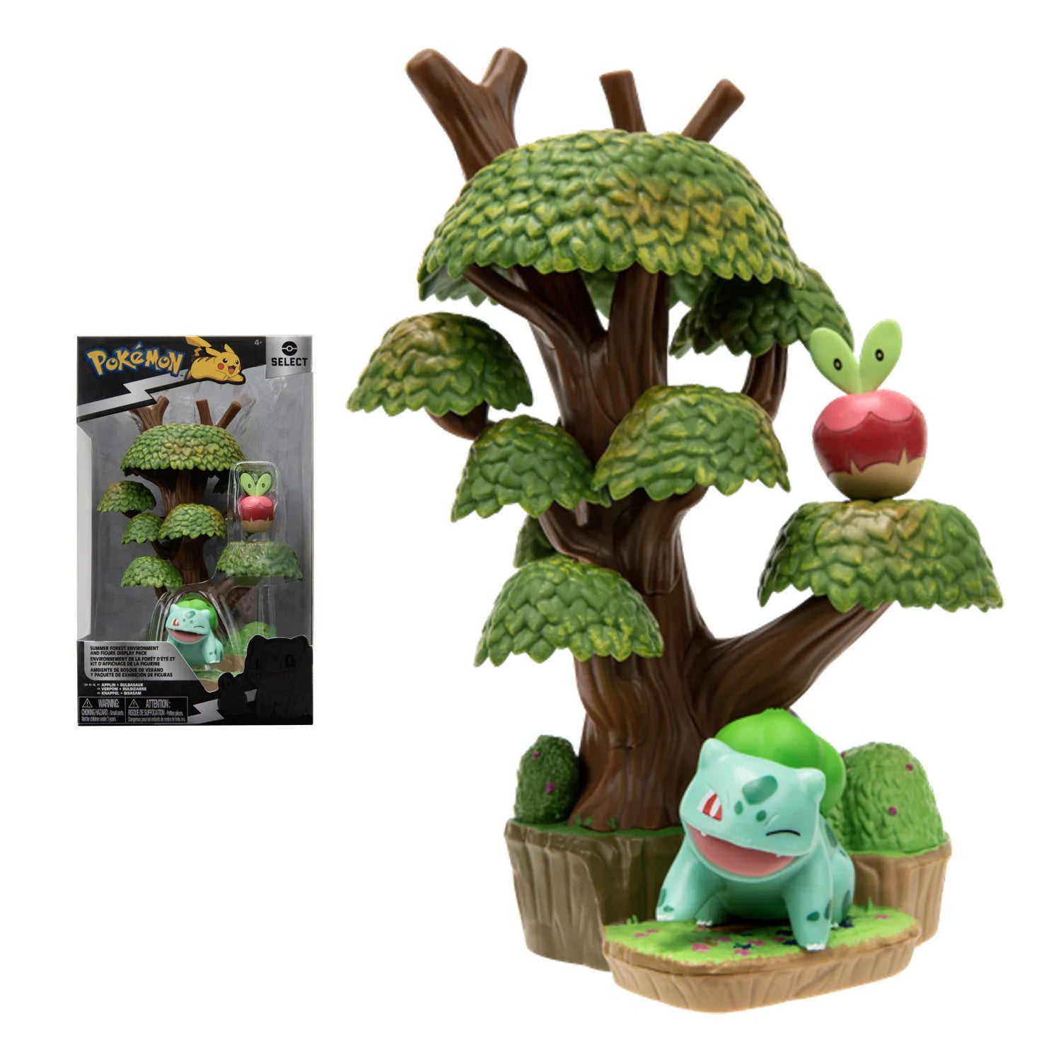 Summer Forest With Bulbasaur Pokemon Mini Playset Seelect