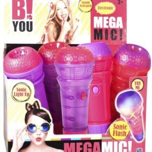 Microfono Da Bambina Con Luci Viola Rosa