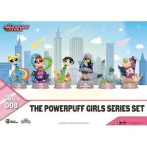 Bkdmds 008 The Powerpuff Girls Mini Diorama Stage Statues The Powerpuff Girls Series Set 12 Cm