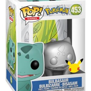 Pokemon Pop Games Vinyl Figure Bulbasaur Pokemon Silver 25Th Anniversary Special Edition 9 Cm 453
