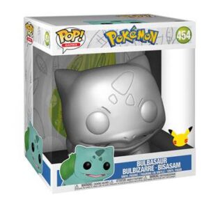 Pokemon Super Sized Jumbo Pop Vinyl Figure Bulbasaur Pokemon Silver 25Th Anniversary Special Edition 25 Cm 454