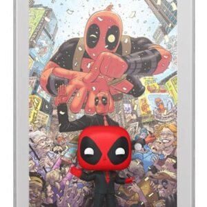Fk76085 Marvel Pop Comic Cover Vinyl Figure Deadpool 2025 1 Deadpool In Black Suit 9 Cm