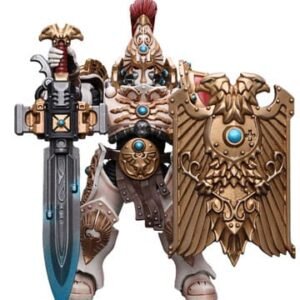Jt9343 Warhammer 40K Action Figure 1 18 Adeptus Custodes Solar Watch Custodian Guard With Sentinel Blade And Praesidium Shield 12 Cm