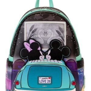 Lf Wdbk3462 Disney By Loungefly Mini Backpack Mickey Minnie Date Night Drive In