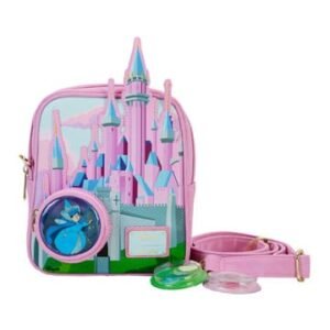 Lf Wdtb2892 Disney By Loungefly Crossbody Bag Sleeping Beauty Stained Glass Castle