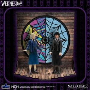 Mez17046 Wednesday 5 Points Figure Wednesday Enid Boxed Set 10 Cm