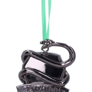 Nemn B6481X3 Harry Potter Hanging Tree Ornament Slytherin Crest Silver 6 Cm