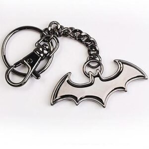 Nob8363 Batman Metal Key Ring Black Logo