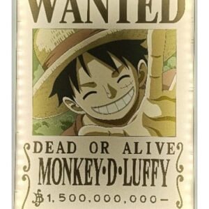 Tekn811642 One Piece Led Wall Lamp Light Wanted Luffy 30 Cm
