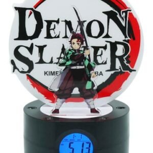 Tekn811755 Demon Slayer Kimetsu No Yaiba Alarm Clock With Light Tanjiro 21 Cm