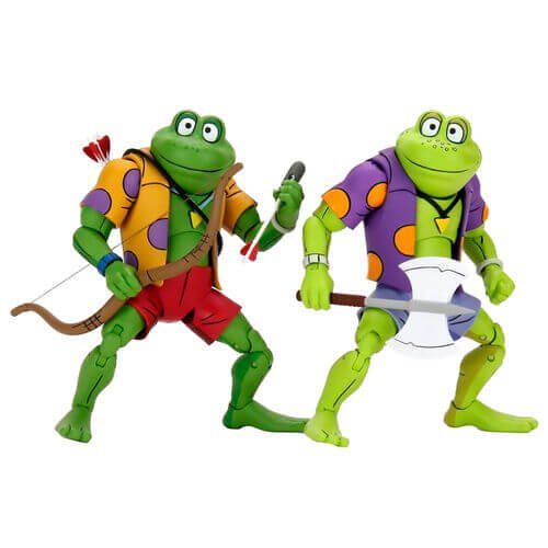 Genghis Rasputin Frog 18 Cm Teenage Mutant Ninja Turtles Action Figure 2 Pack Neca 54173
