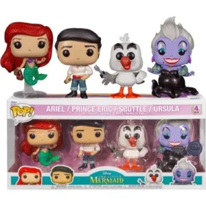 Figurki Ariel, Książę Eric, Scuttle Diament Disney 4 Pack