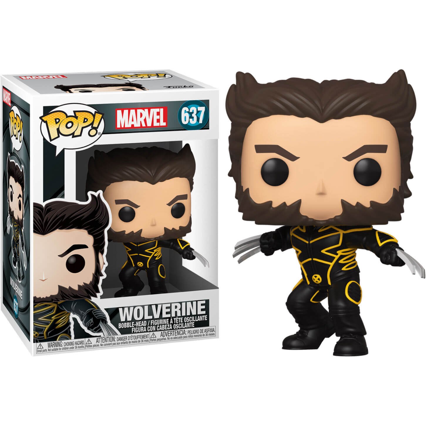 X Men 20Th Anniversary Pop Marvel Vinyl Figure Wolverine In Jacket 9 Cm 637