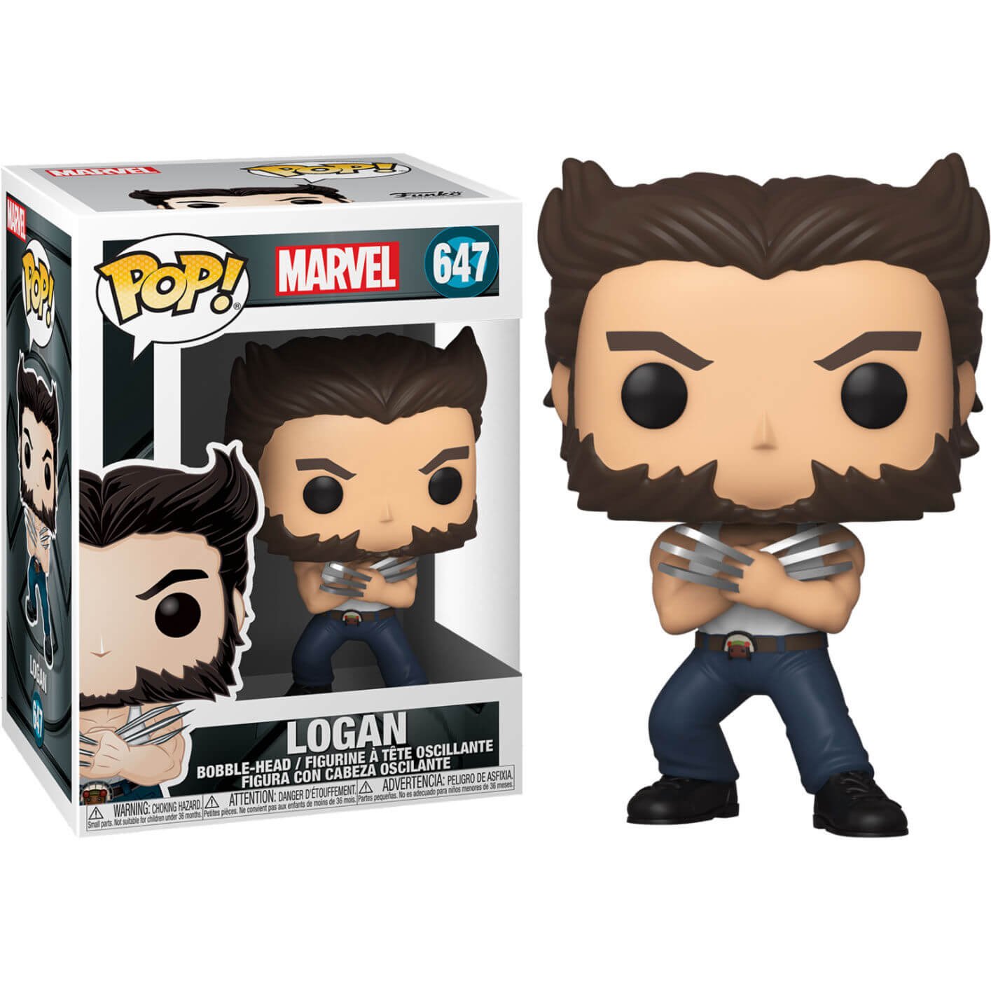 X Men 20Th Anniversary Pop Marvel Vinyl Figure Wolverine In Tanktop 9 Cm