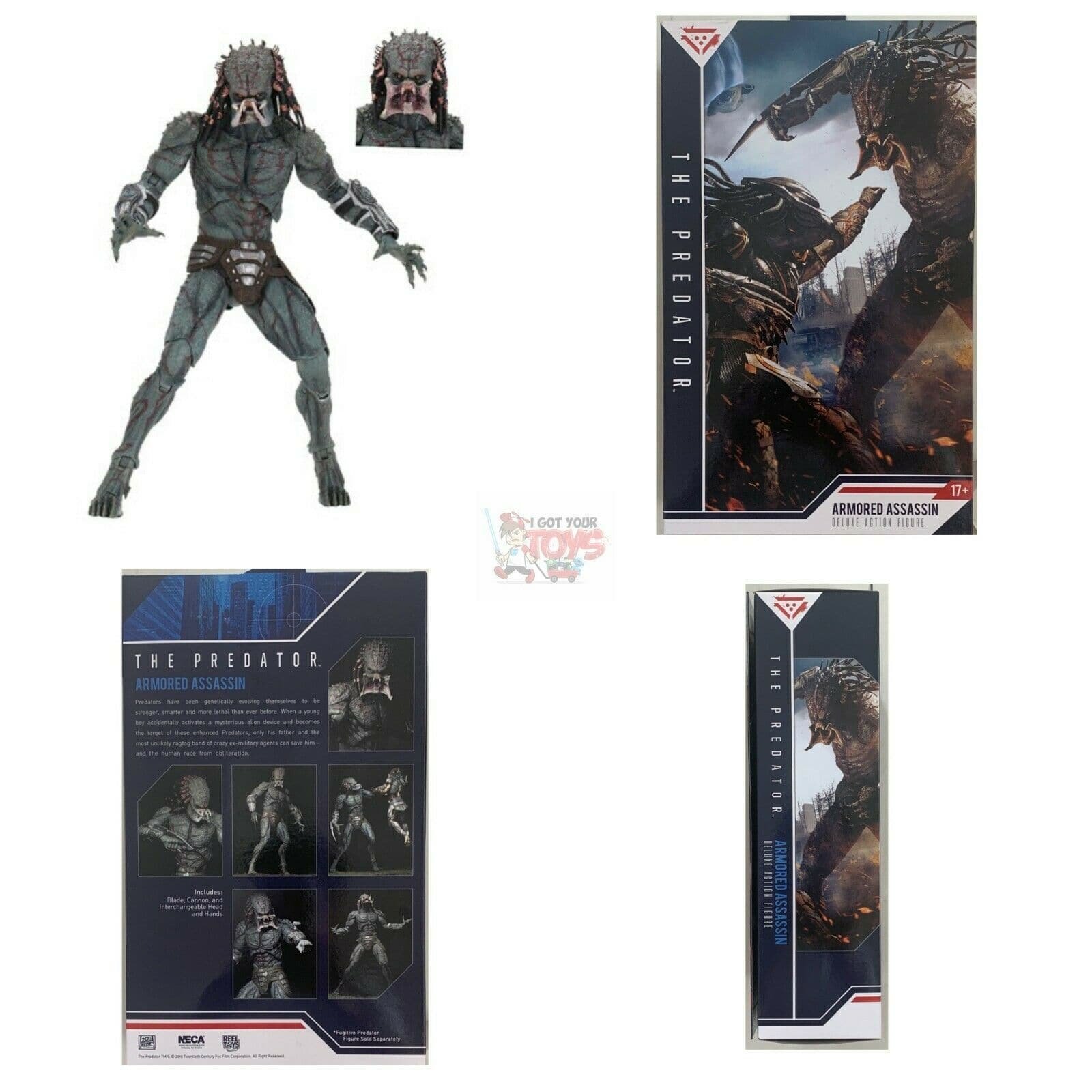 Predator 2018 Deluxe Action Figure Armored Assassin Predator 30 Cm Neca