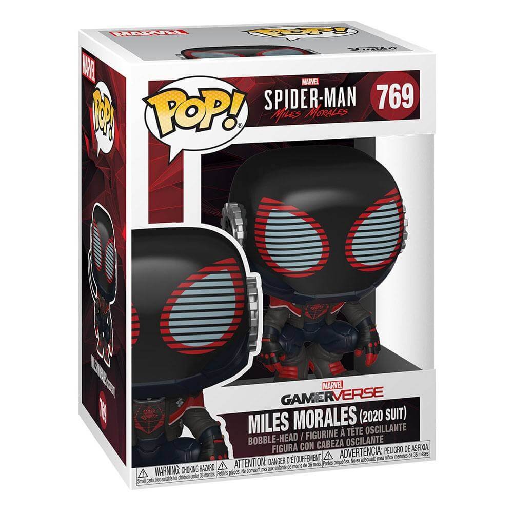 Miles Morales 2020 Suit Marvels Spider Man Pop Games Vinyl Figure 9 Cm 769 April 2021
