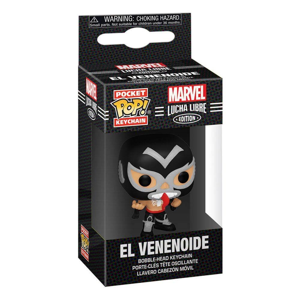 Venom Marvel Luchadores Pocket Pop Vinyl Keychains 4 Cm Portachiavi
