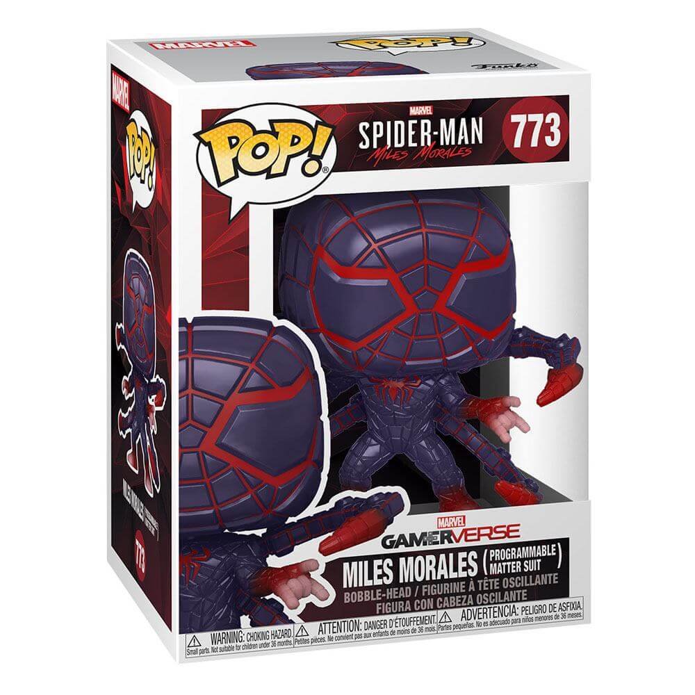 Miles Morales Pm Suit Marvels Spider Man Pop Games Vinyl Figure 9 Cm 773 April 2021
