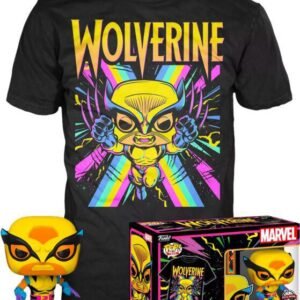 Marvel X Men Pop Tee Box Wolverine Blacklight