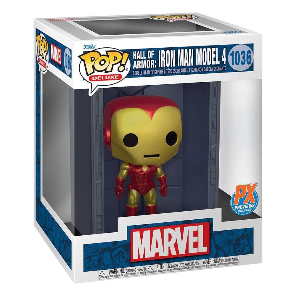 Iron Man Model 4 Px Exclusive Marvel Pop Deluxe Vinyl Figure 9 Cm 1036