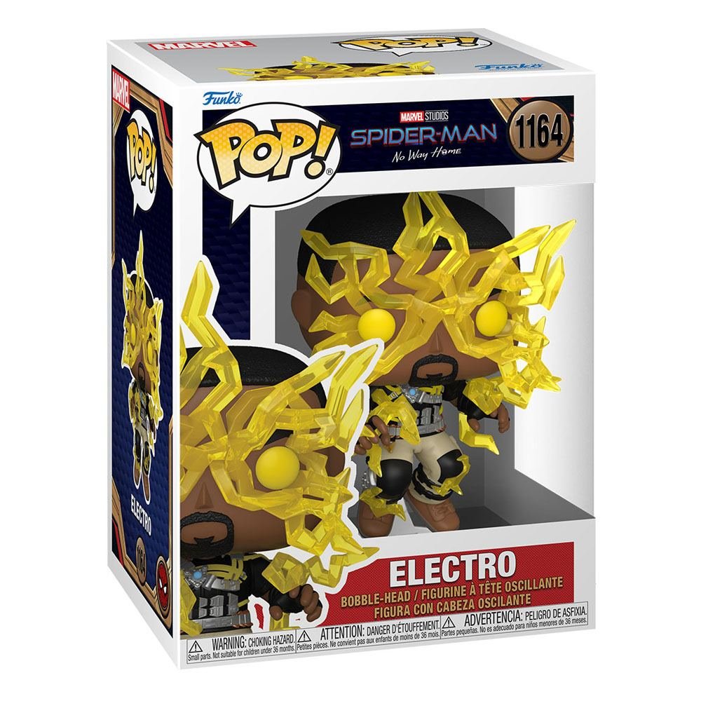 Electro Spider Man No Way Home Pop Marvel Vinyl Figure 9 Cm 1164