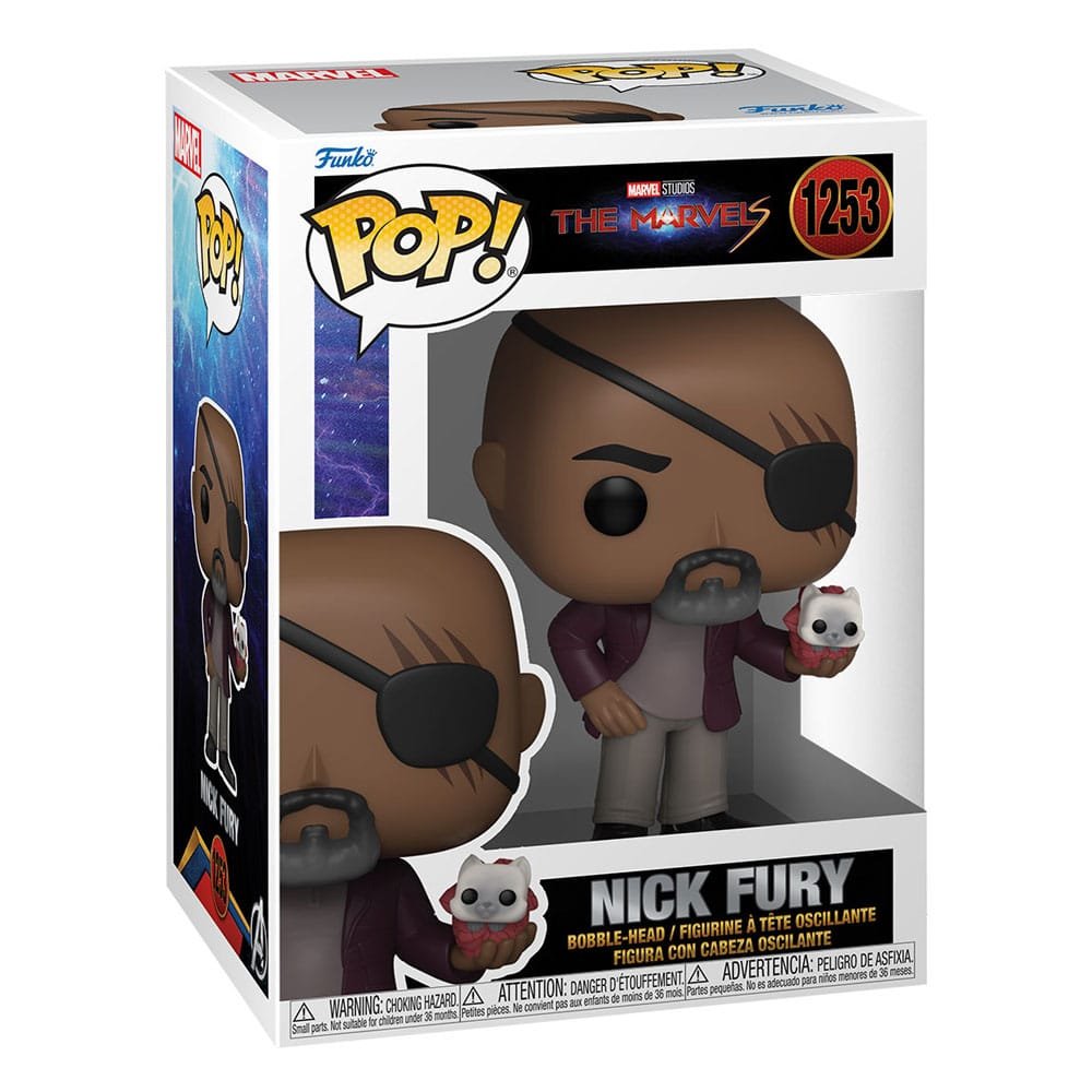 Nick Fury The Marvels Funko Pop Marvel Figure 9 Cm 1254