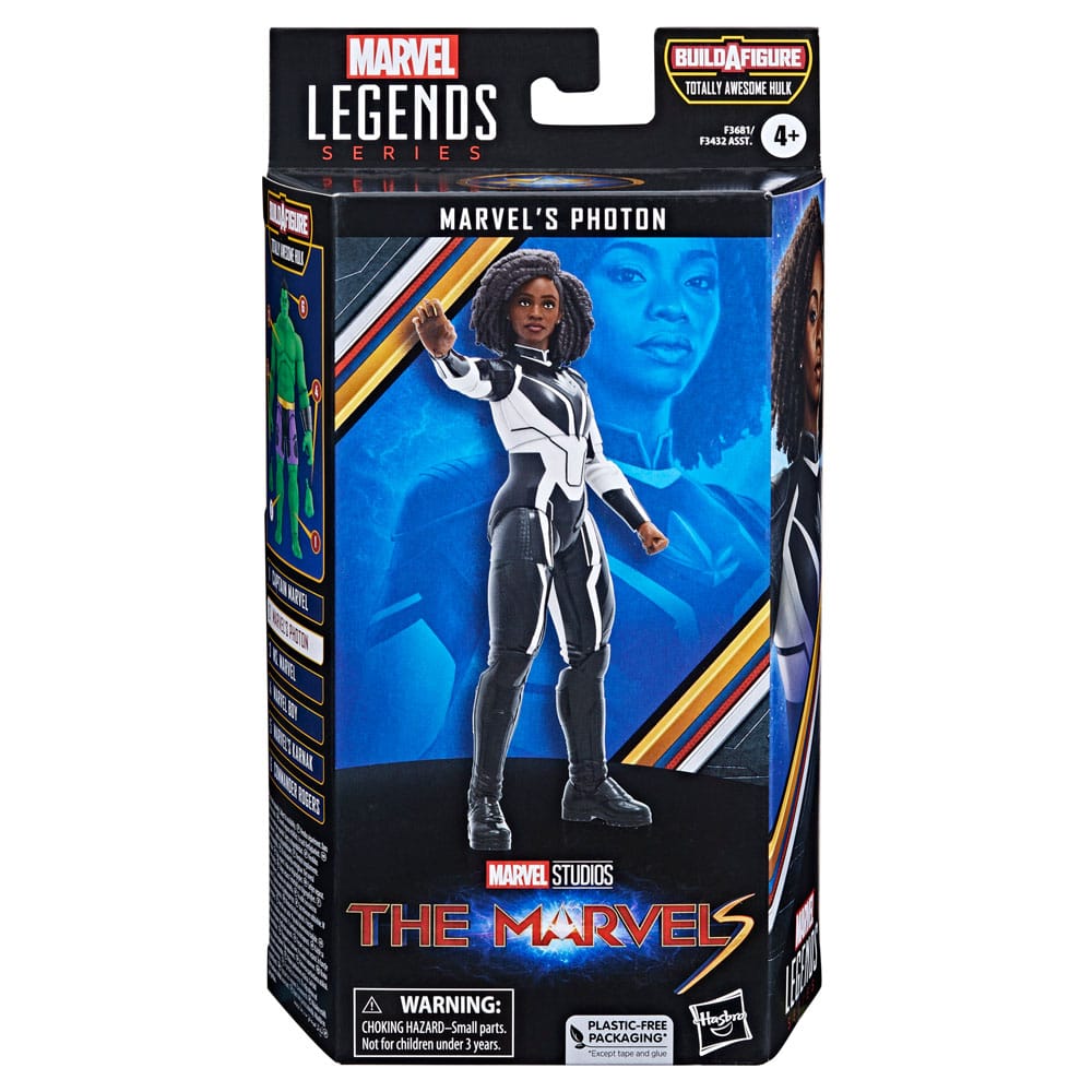 Marvels Photon The Marvels Marvel Legends Action Figure Baf Totally Awesome Hulk 15 Cm