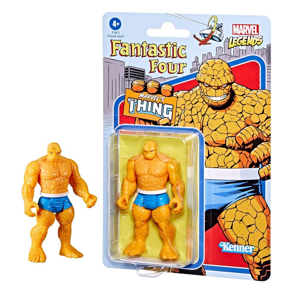 Fantastic Four Marvel Legends Retro Collection Action Figure 2022 Marvels The Thing 10 Cm
