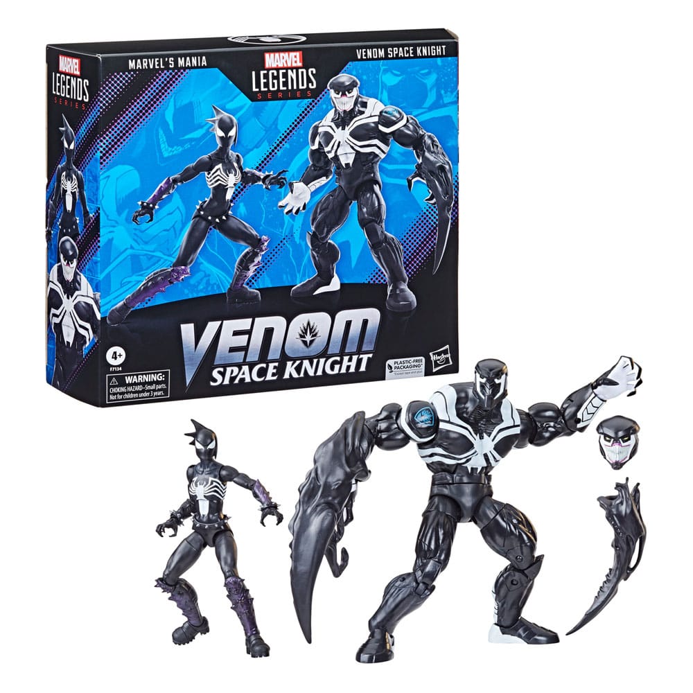 Marvels Mania And Venom Space Knight Marvel Legends Action Figure 2 Pack 15 Cm