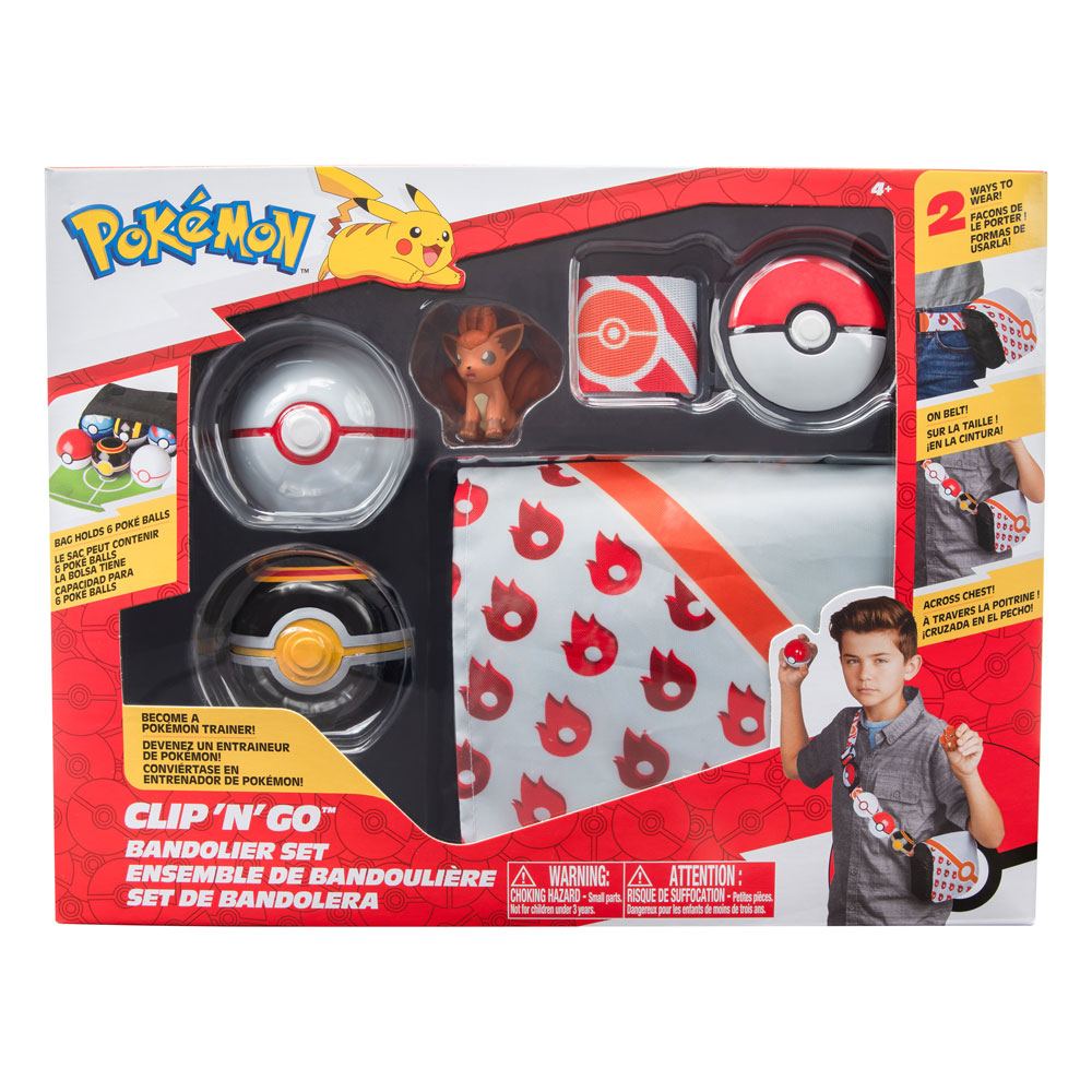 Pokemon Bandolier Set Premier Ball Luxury Ball And Vulpix