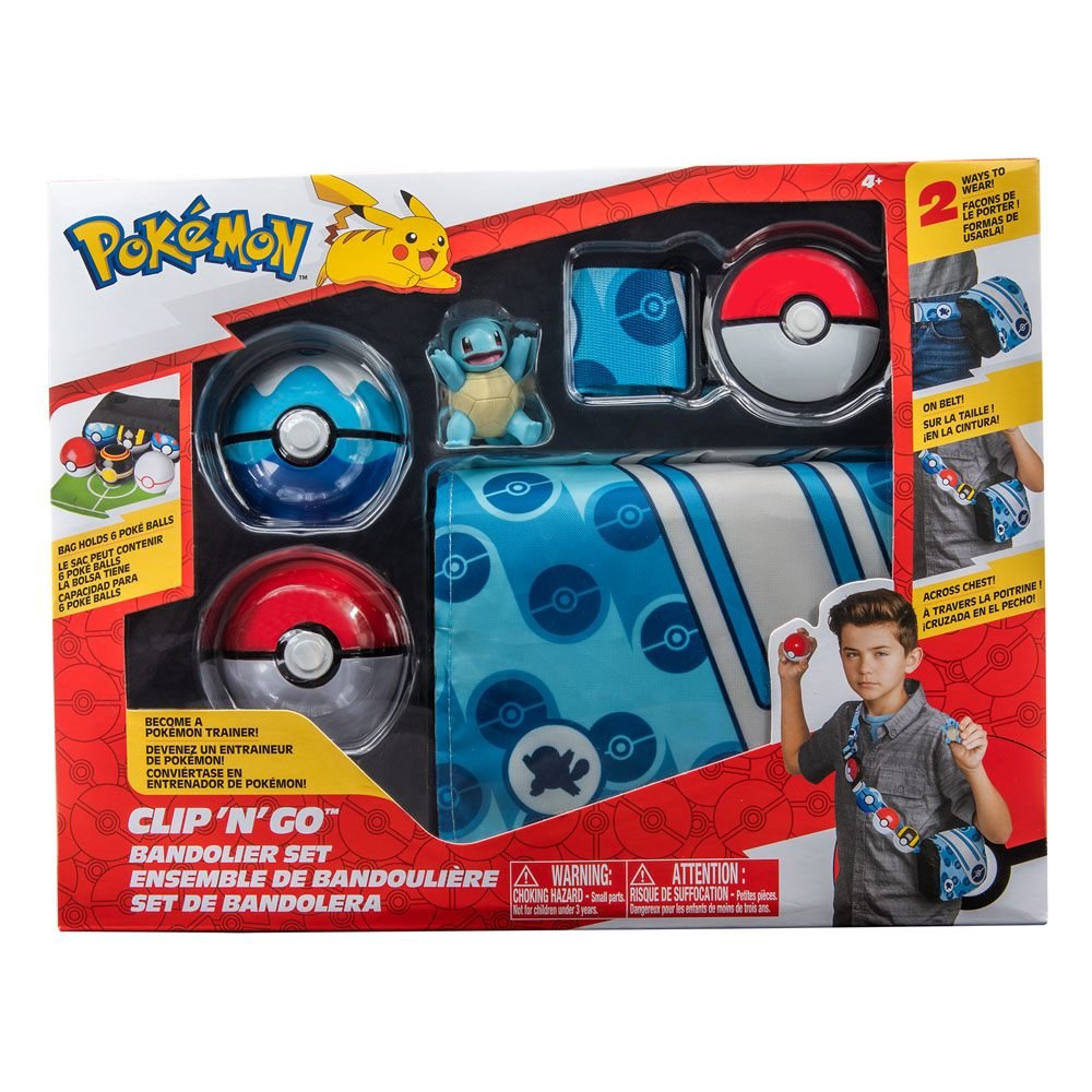 Pokemon Bandolier Set Poke Ball Dive Ball And Squirtle