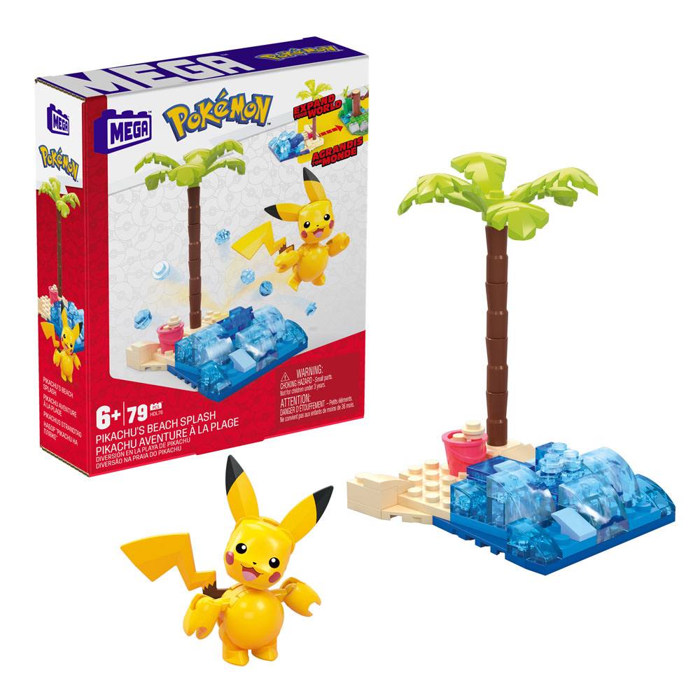 Pokemon Mega Construx Construction Set Pikachus Beach Splash
