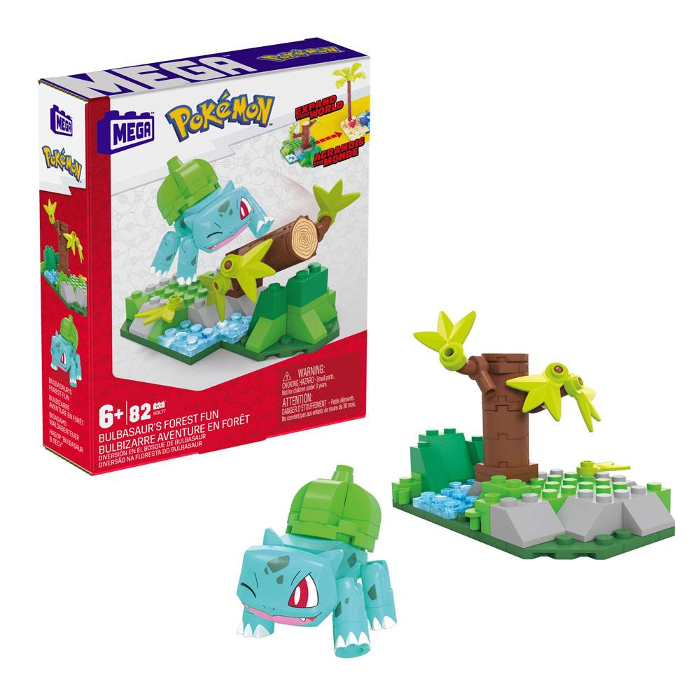 Pokemon Mega Construx Construction Set Bulbasaurs Forest Fun