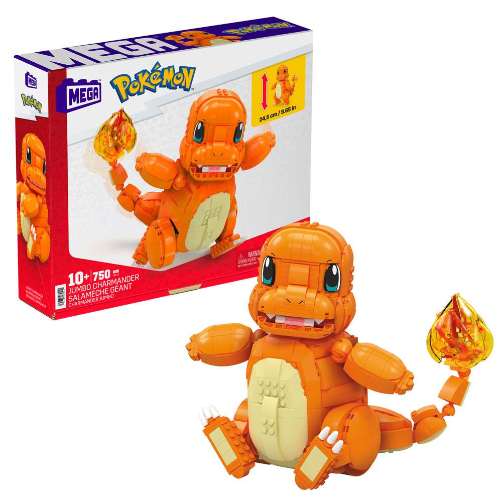Pokemon Mega Construx Construction Set Jumbo Charmander 25 Cm