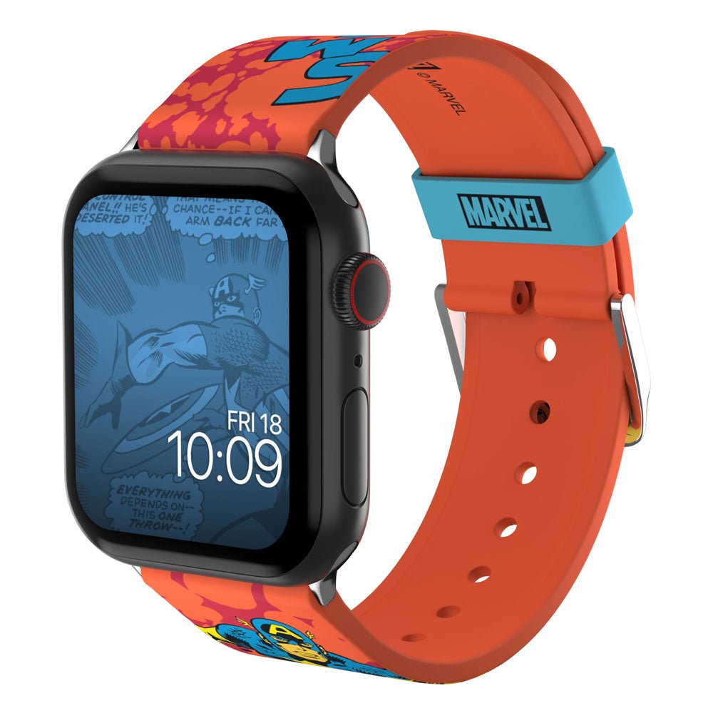 Captain America Blacklight Marvel Collection Smartwatch Wristband Cinturino