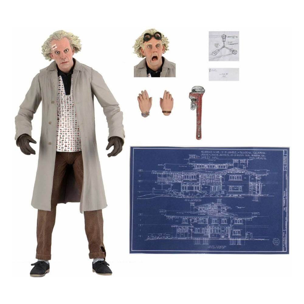 Ultimate Doc Brown Back To The Future Action Figure 18 Cm Neca 53614 End February 2021