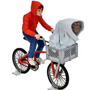 E T The Extra Terrestrial Action Figure Elliott E T On Bicycle 13 Cm Neca 55065