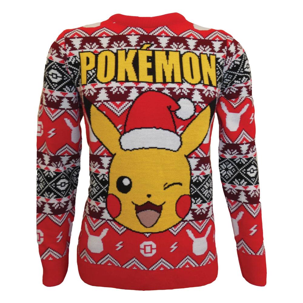 Pokemon Sweatshirt Christmas Jumper Pikachu Adults Size