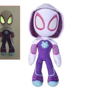 Ghost Spider Marvel Plush Figure Glow In The Dark Eyes 25 Cm