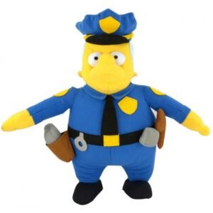 Peluche Commissario Clarence Winchester Wiggum Simpson 31Cm Licenza Ufficiale