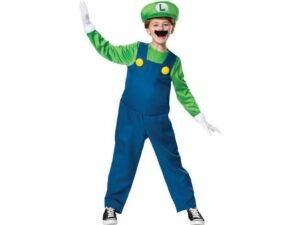 Luigi Costume Carnevale Deluxe Super Mario Fancy Dress