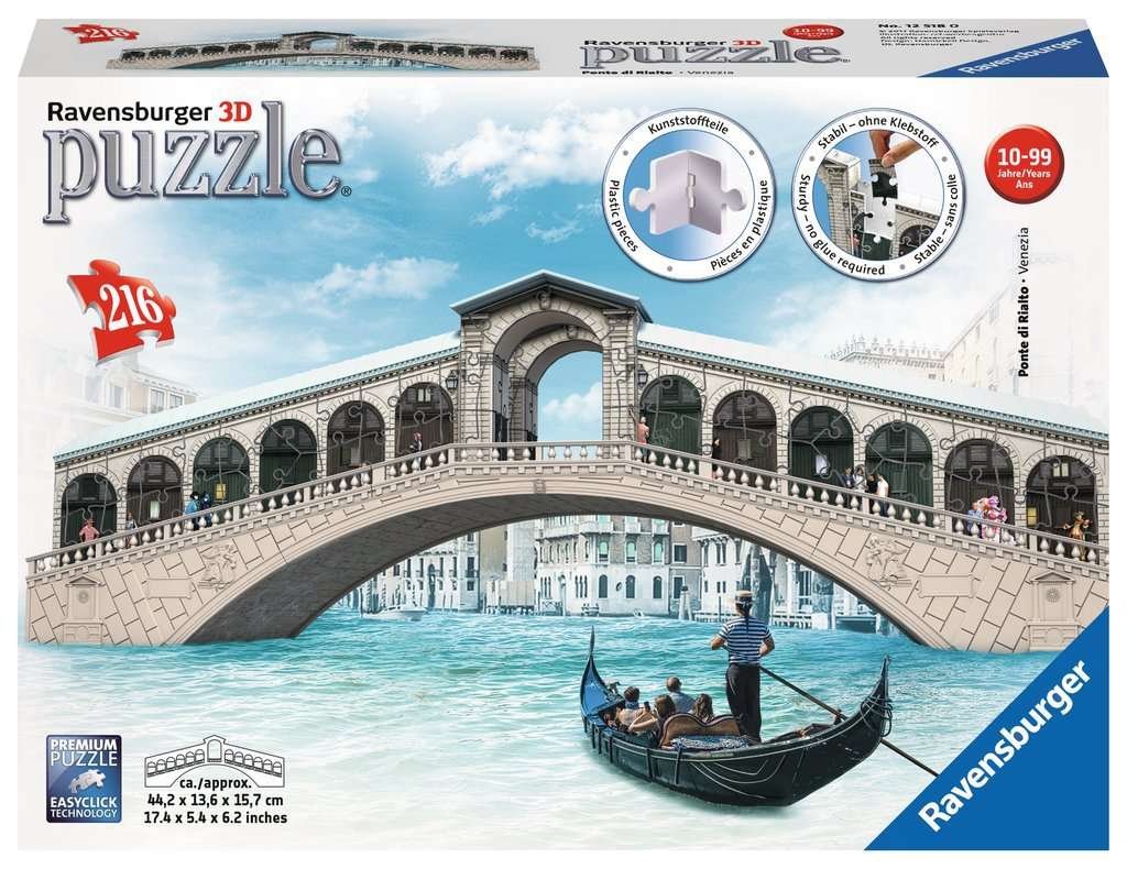 Ponte Rialto Puzzle 3D Ravensburger Venezia