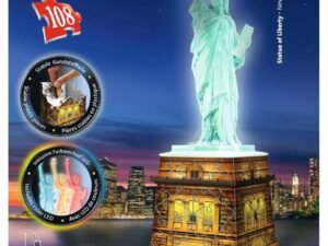 Statua Della Liberta Night Edition Puzzle 3D Con Luci